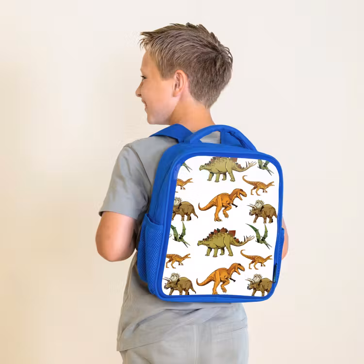 Kinderrucksack - Blau - Dinosaurier - Zeichnung - Jungen - Kinder — 2