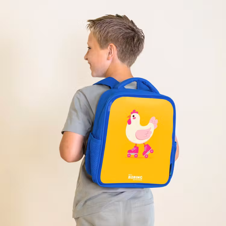 Kinderrucksack - Blau - Kip - Rollschuhe - Gelb — 2