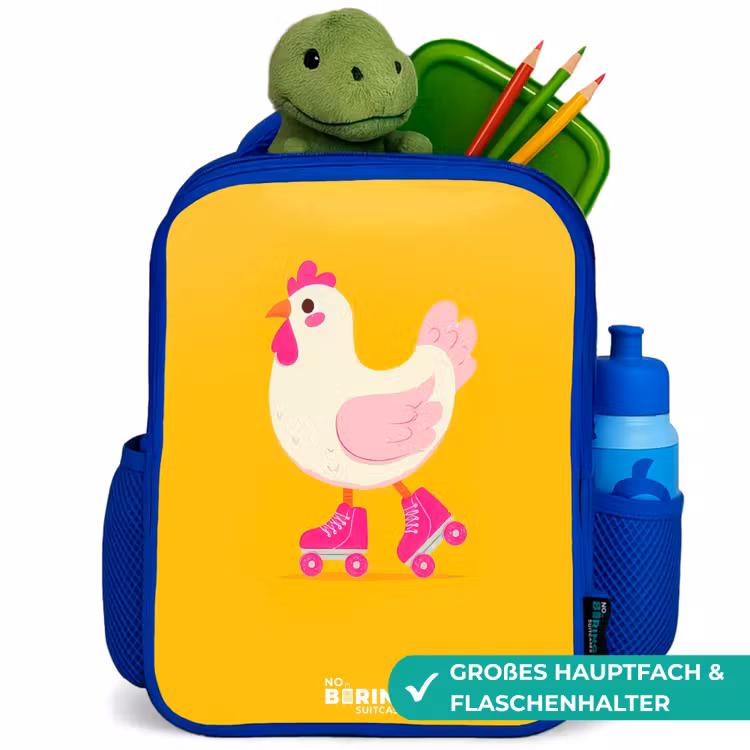 Kinderrucksack - Blau - Kip - Rollschuhe - Gelb — 3