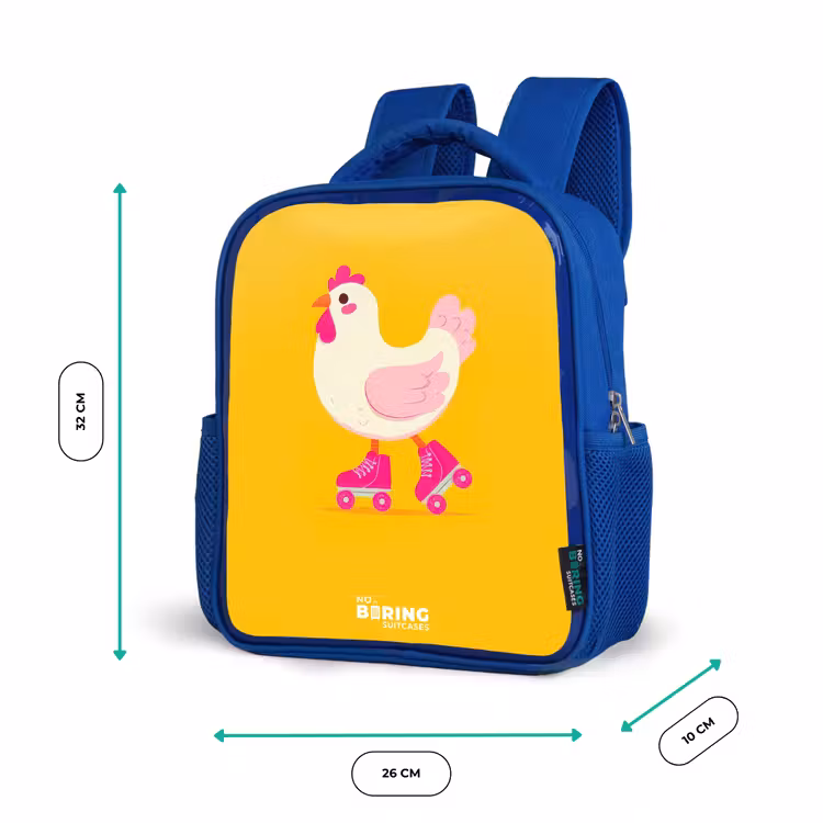 Kinderrucksack - Blau - Kip - Rollschuhe - Gelb — 6