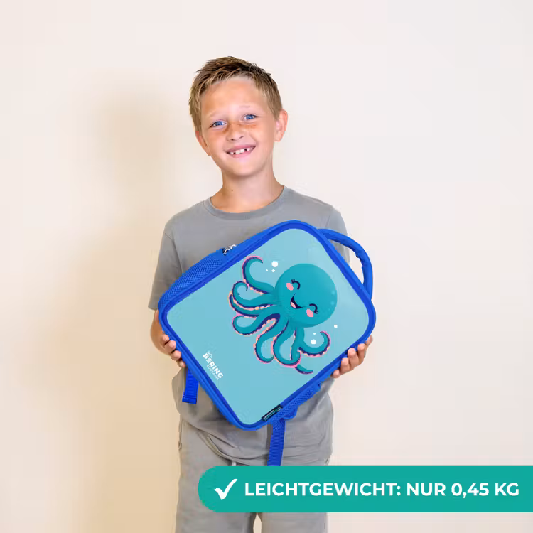Kinderrucksack - Blau - Oktopus - Wasser - Blau — 4