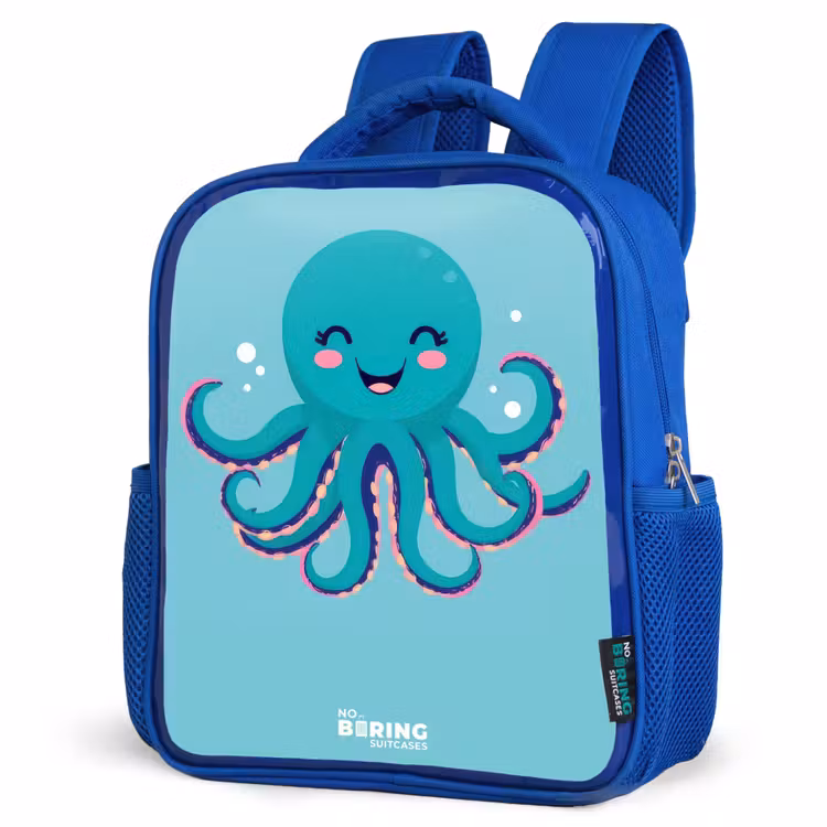 Kinderrucksack - Blau - Oktopus - Wasser - Blau — 7