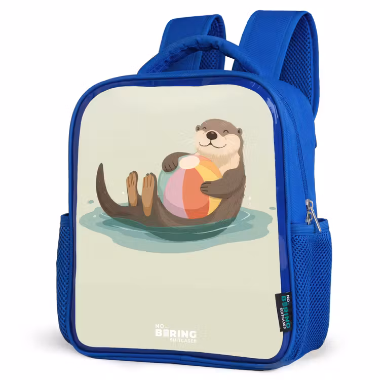 Kinderrucksack - Blau - Otter - Strandball - Wasser — 7