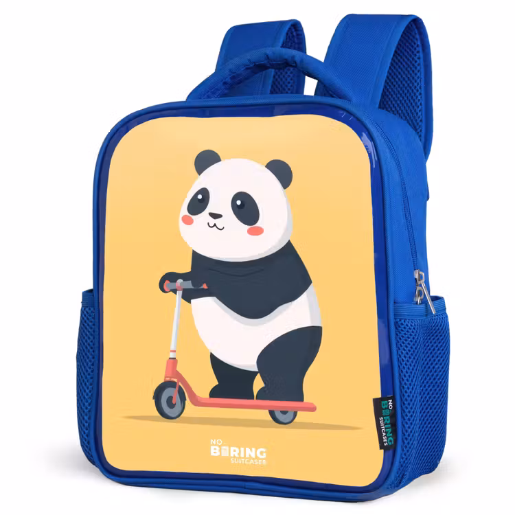 Kinderrucksack - Blau - Panda - Stufe - Gelb — 7