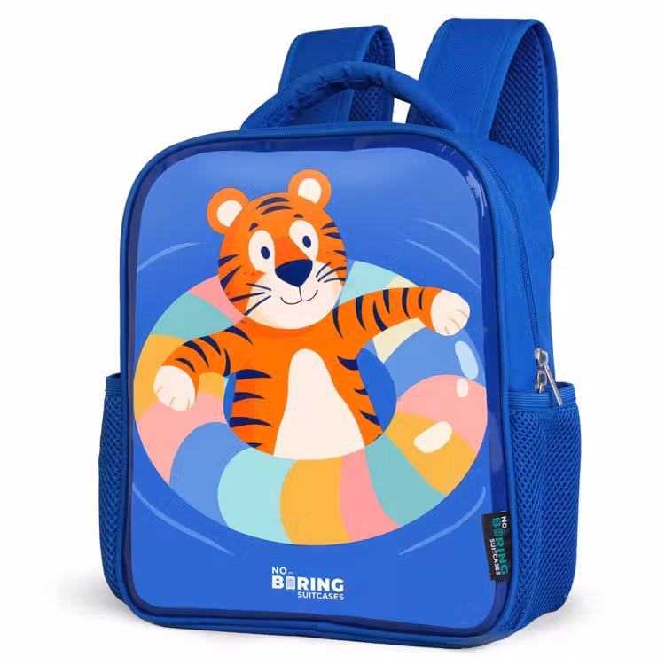 Kinderrucksack - Blau - Tiger - Schwimmband - Wasser — 7
