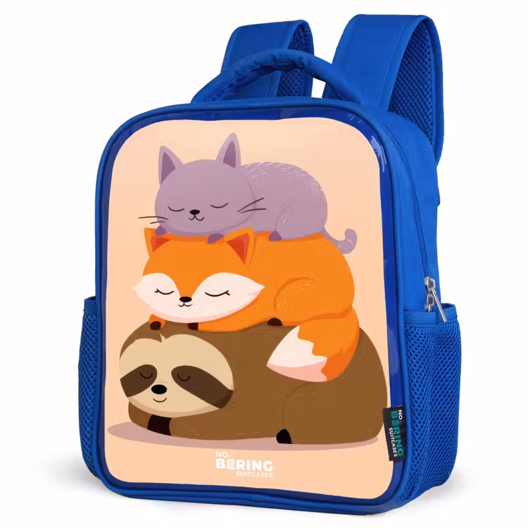 Kinderrucksack - Blau - Tiere - Schlafen - Gemeinsam — 7