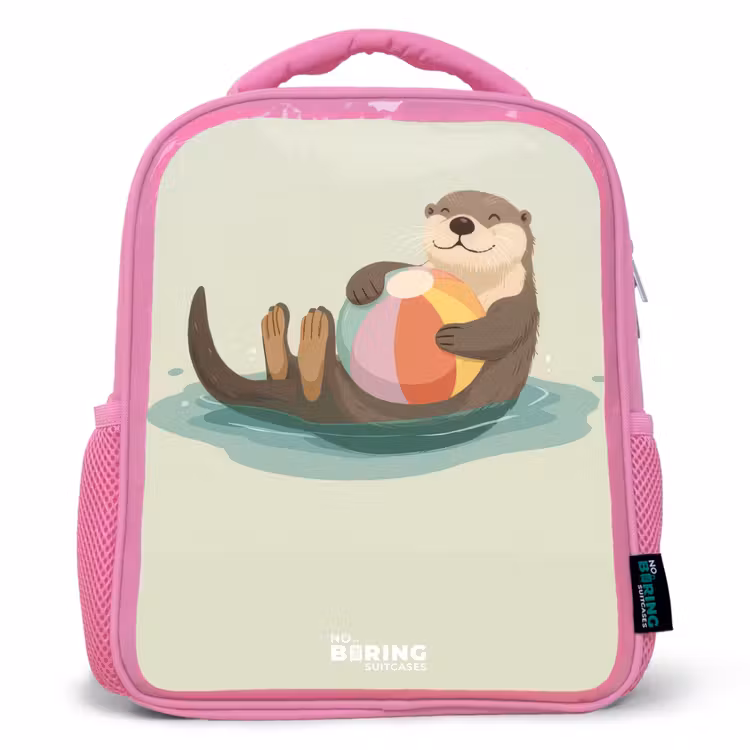 Kinderrucksack - Rosa - Otter - Strandball - Wasser — 1