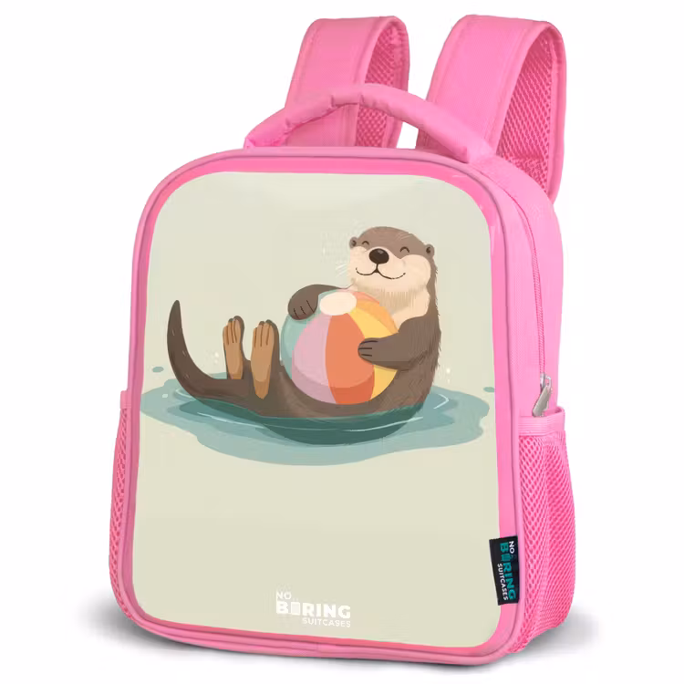 Kinderrucksack - Rosa - Otter - Strandball - Wasser — 4