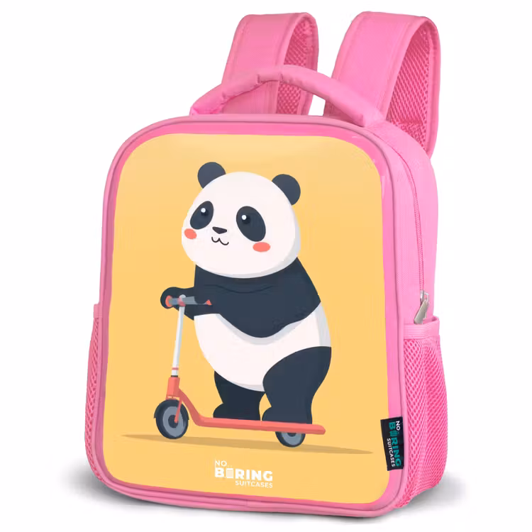 Kinderrucksack - Rosa - Panda - Stufe - Gelb — 4