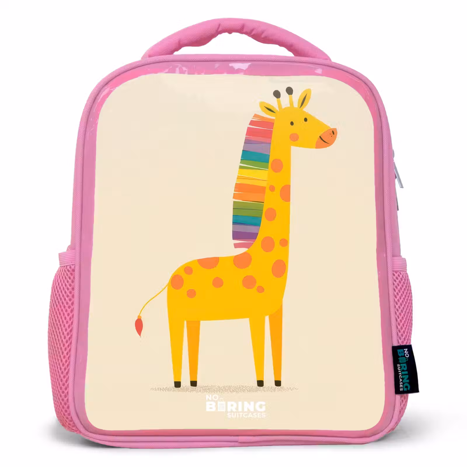 Kinderrucksack - Rosa - Giraffe - Tier - Farbenfroh — 1