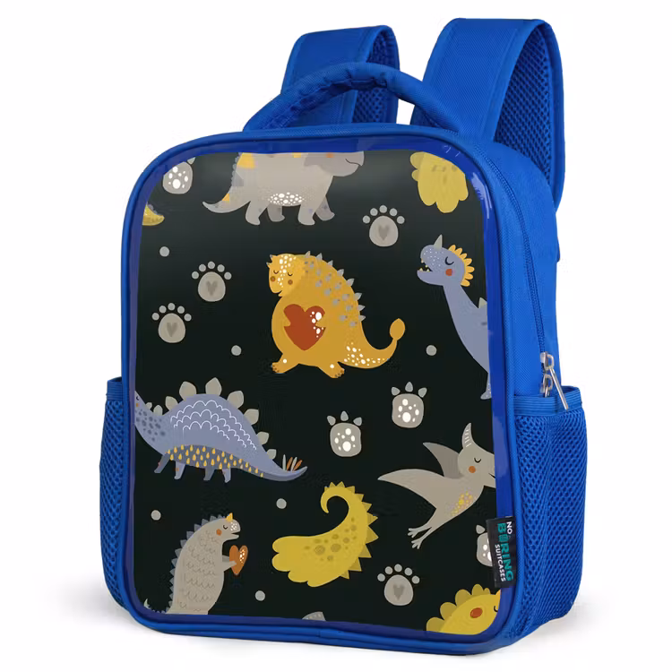 Kinderrucksack - Blau - Dino - Kinder - Schnittmuster - Jungen - Mädchen - Dinosaurier — 7