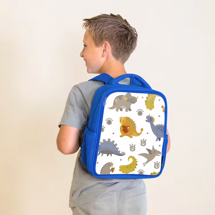 Kinderrucksack - Blau - Dinosaurier - Kinder - Design - Jungen - Mädchen — 2
