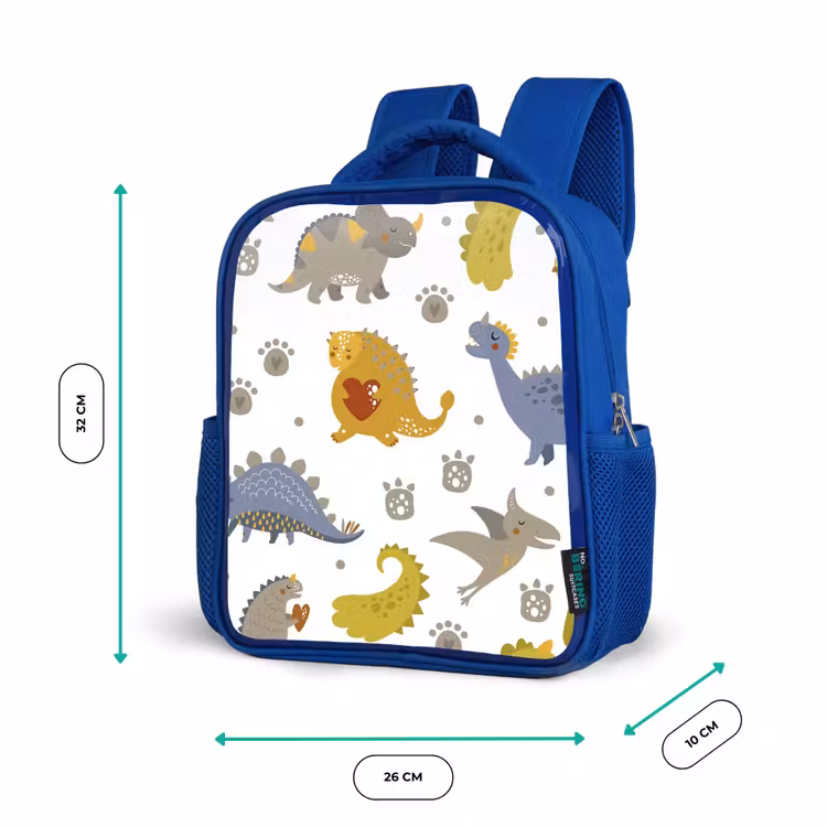 Kinderrucksack - Blau - Dinosaurier - Kinder - Design - Jungen - Mädchen — 6