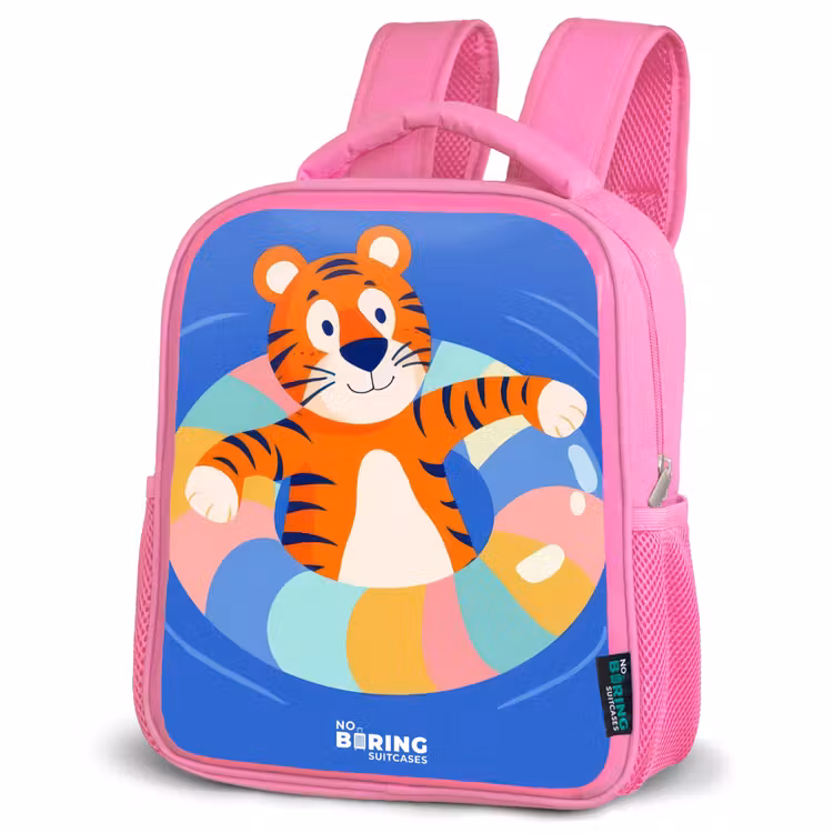 Kinderrucksack - Rosa - Tiger - Schwimmband - Wasser — 4