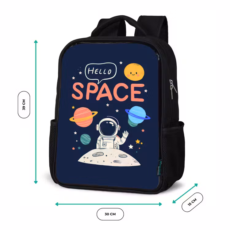 Kinderrucksack - Schwarz - Astronaut - Weltraum - Planeten — 6