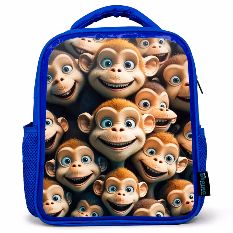 Kinderrucksack - Blau - Affenhiebe — 1