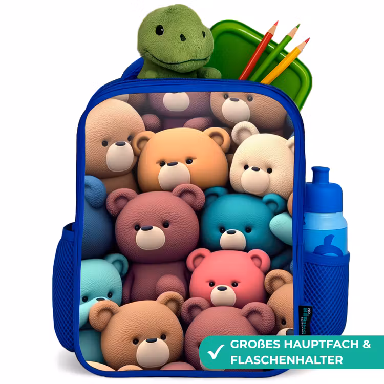 Kinderrucksack - Blau - Bären Bonanza — 3