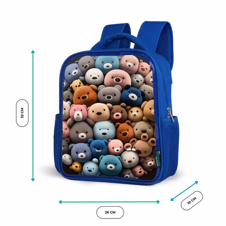 Kinderrucksack - Blau - Bärenparty — 6