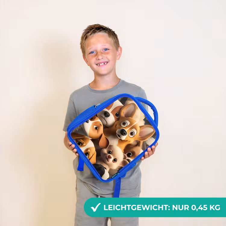 Kinderrucksack - Blau - Glückliche Hunde — 4