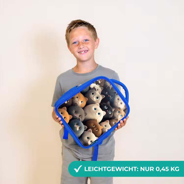 Kinderrucksack - Blau - Höflichkeit — 4