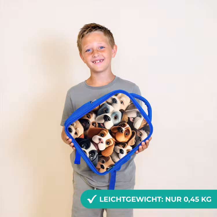 Kinderrucksack - Blau - Kläffende Bande — 4