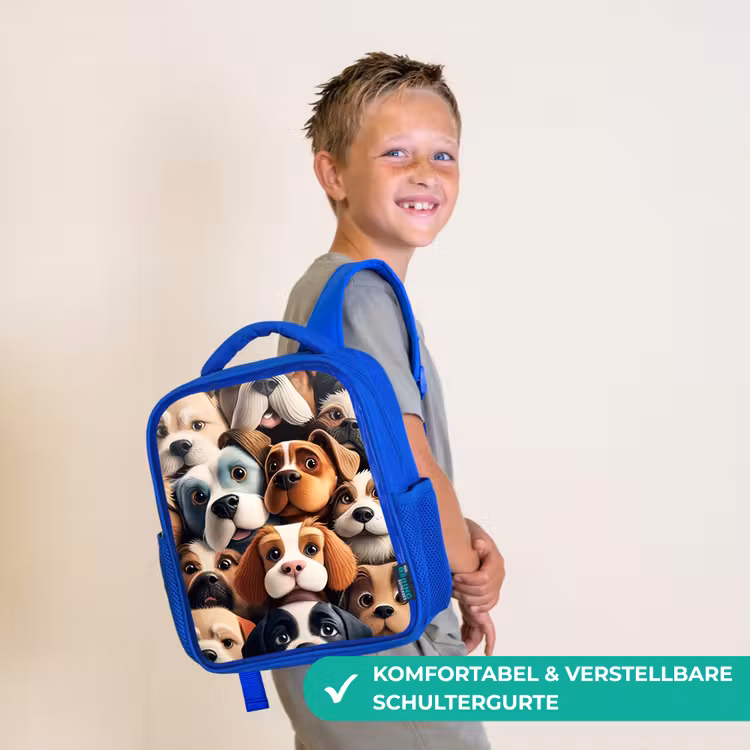 Kinderrucksack - Blau - Kläffende Bande — 5