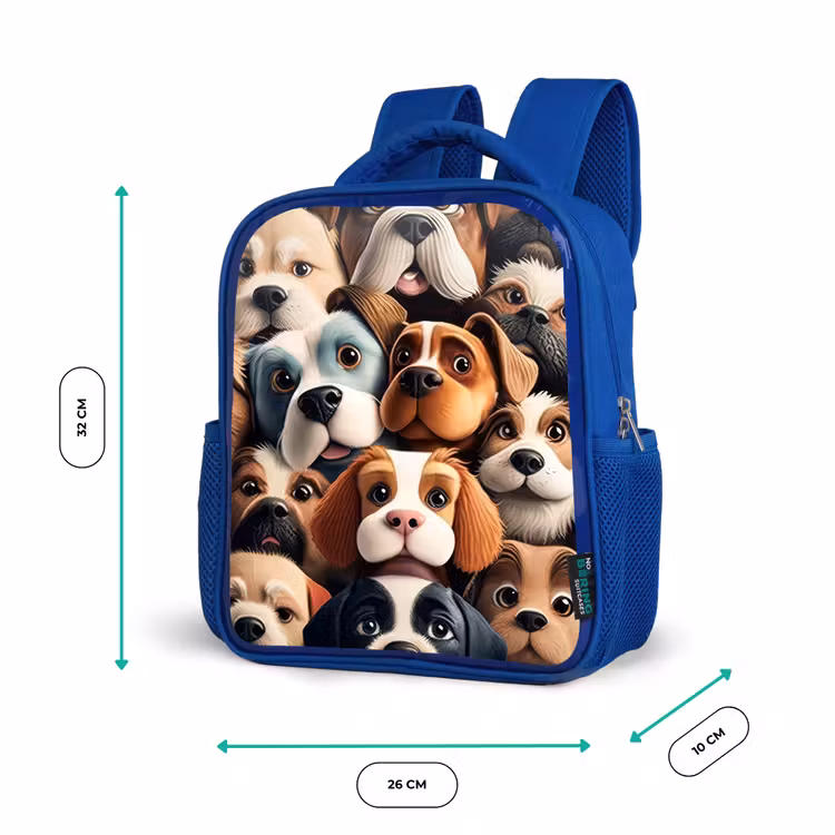 Kinderrucksack - Blau - Kläffende Bande — 6