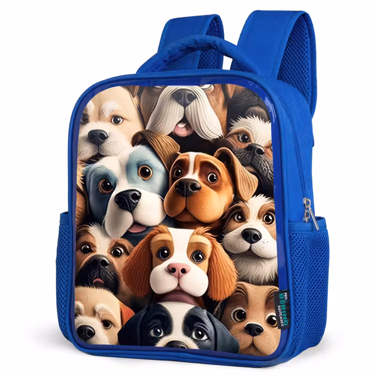 Kinderrucksack - Blau - Kläffende Bande — 7