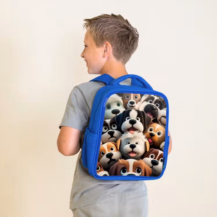 Kinderrucksack - Blau - Kläffende Bengels — 2