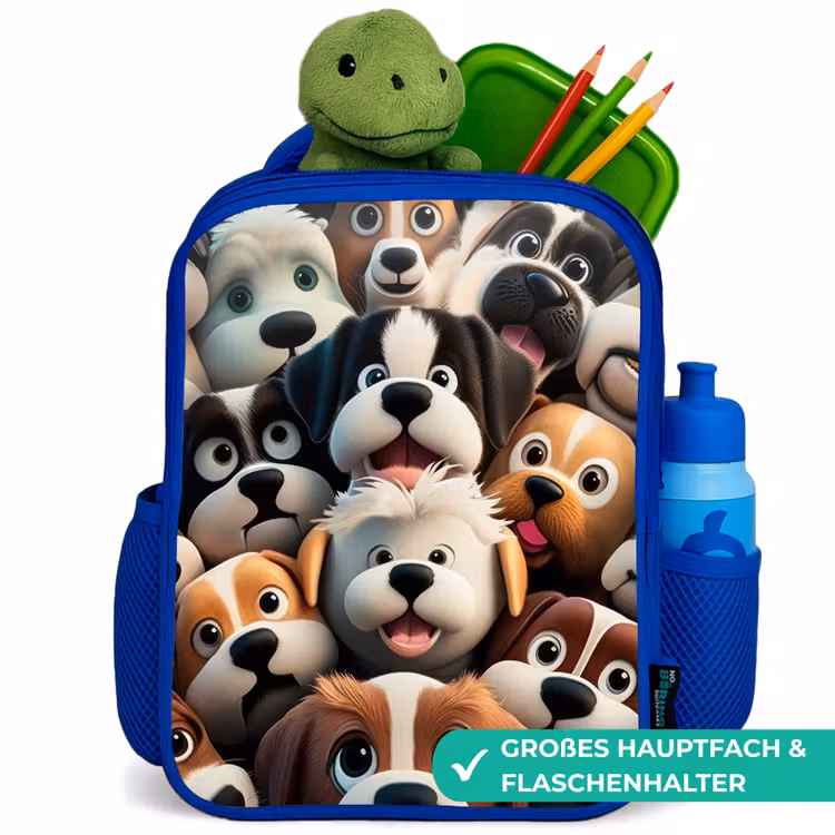 Kinderrucksack - Blau - Kläffende Bengels — 3