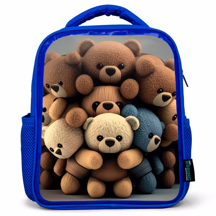 Kinderrucksack - Blau - Knuddelige Bären — 1