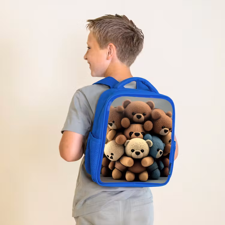 Kinderrucksack - Blau - Knuddelige Bären — 2