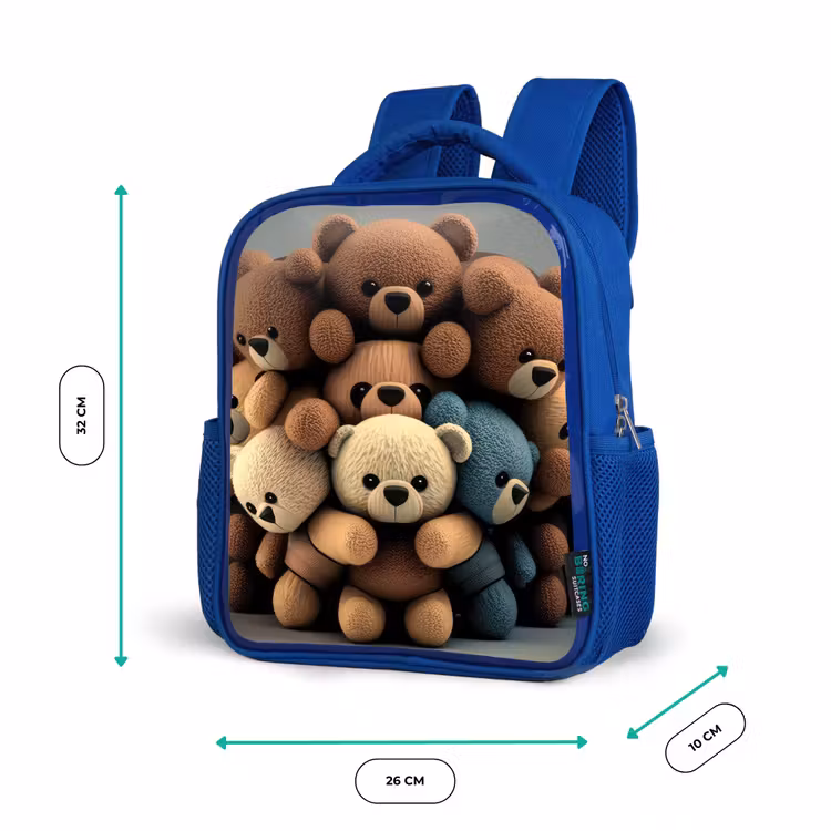 Kinderrucksack - Blau - Knuddelige Bären — 6