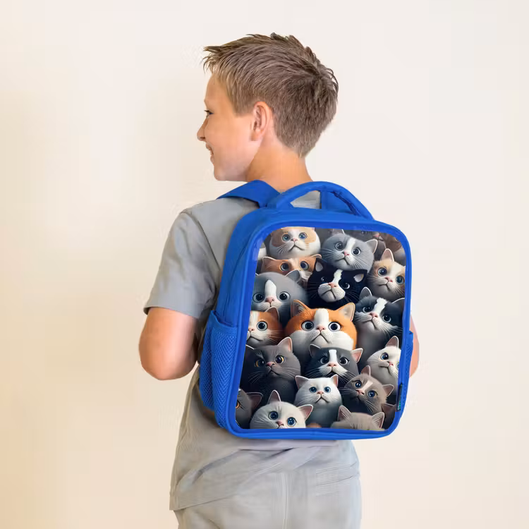 Kinderrucksack - Blau - Knuddelige Schnauzen — 2