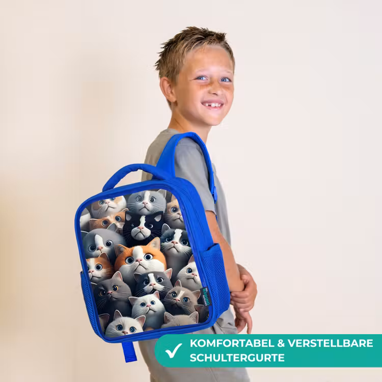 Kinderrucksack - Blau - Knuddelige Schnauzen — 5