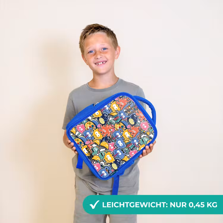 Kinderrucksack - Blau - Wanzen mit großen Augen — 4