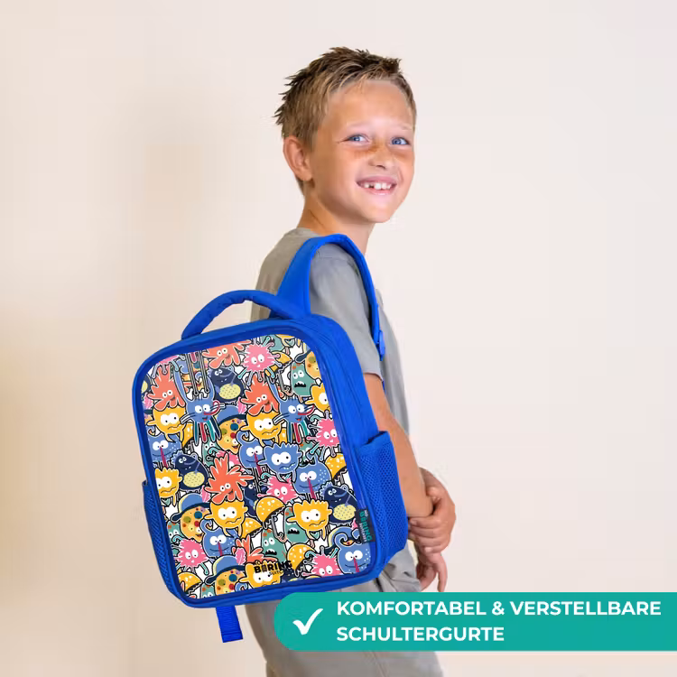 Kinderrucksack - Blau - Wanzen mit großen Augen — 5