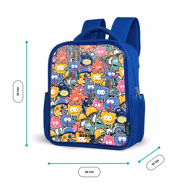 Kinderrucksack - Blau - Wanzen mit großen Augen — 6