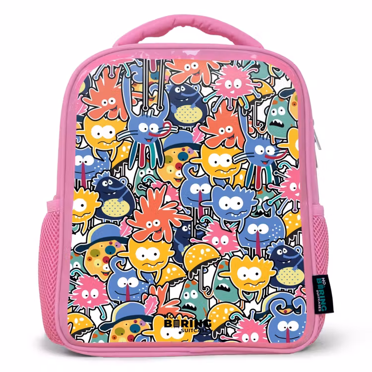 Kinderrucksack - Rosa - Wanzen mit großen Augen — 1
