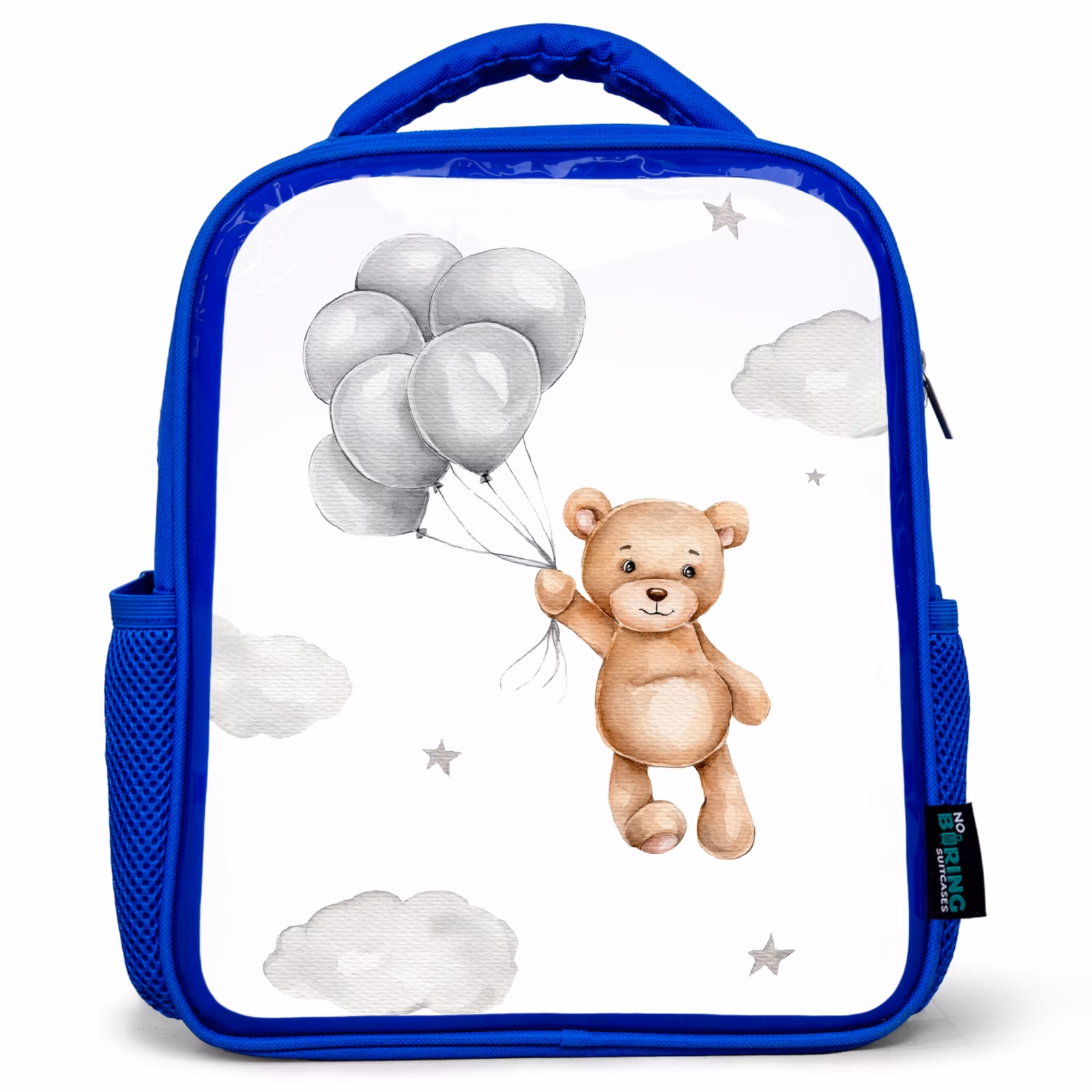 Kinderrucksack - Blau - Bär - Luftballon - Sterne - Kinder — 1
