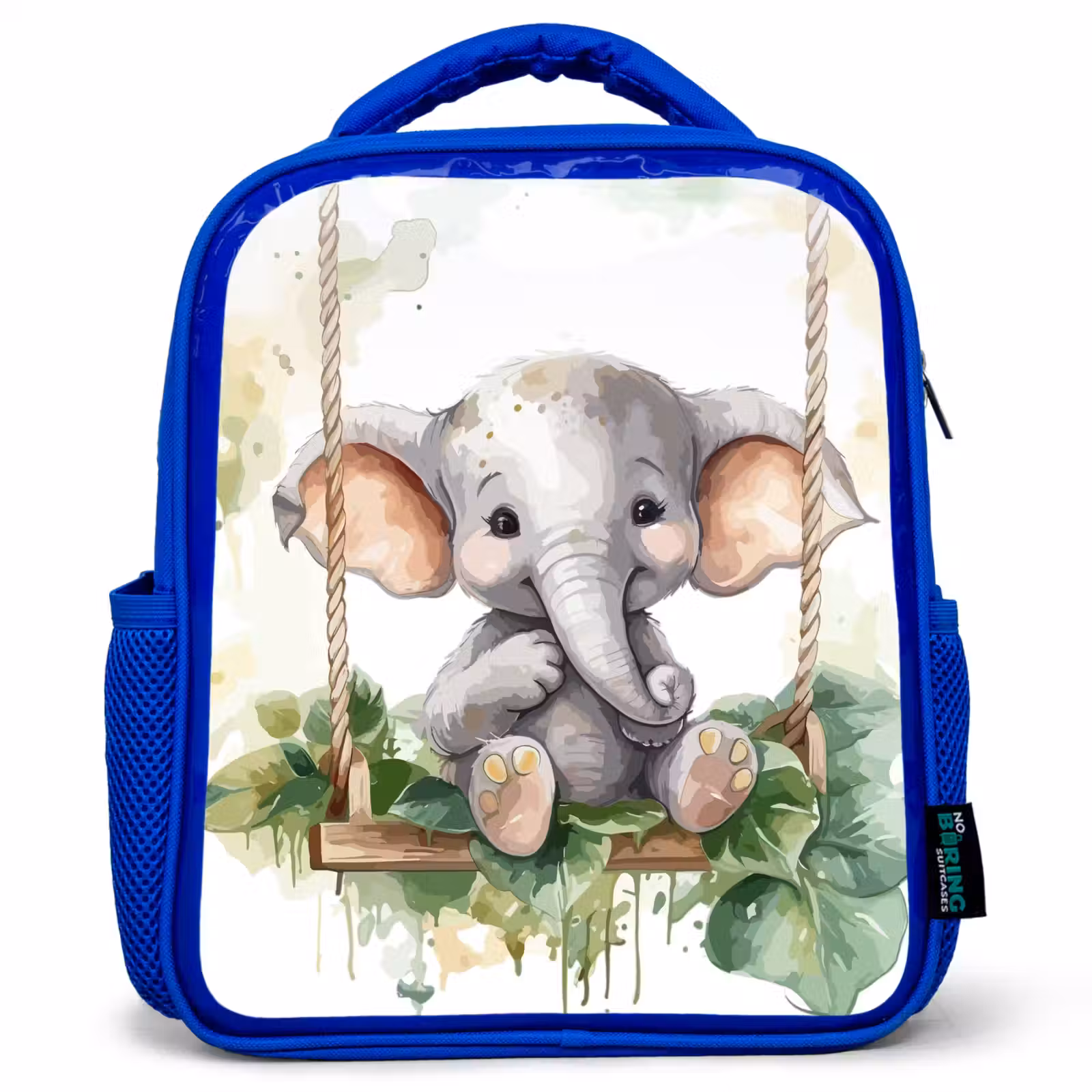 Kinderrucksack - Blau - Elefant - Tier - Kinder - Dschungel — 1