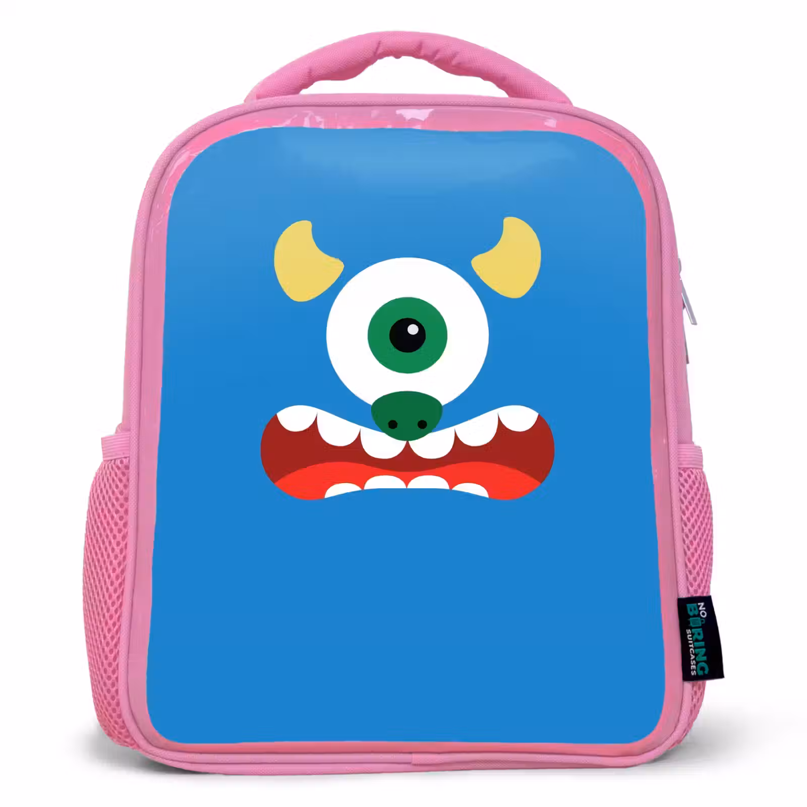 Kinderrucksack - Rosa - Tierporträt - Monster - blau — 1