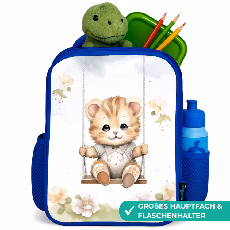 Kinderrucksack - Blau - Katze - Baby - Tier - Kinder — 3