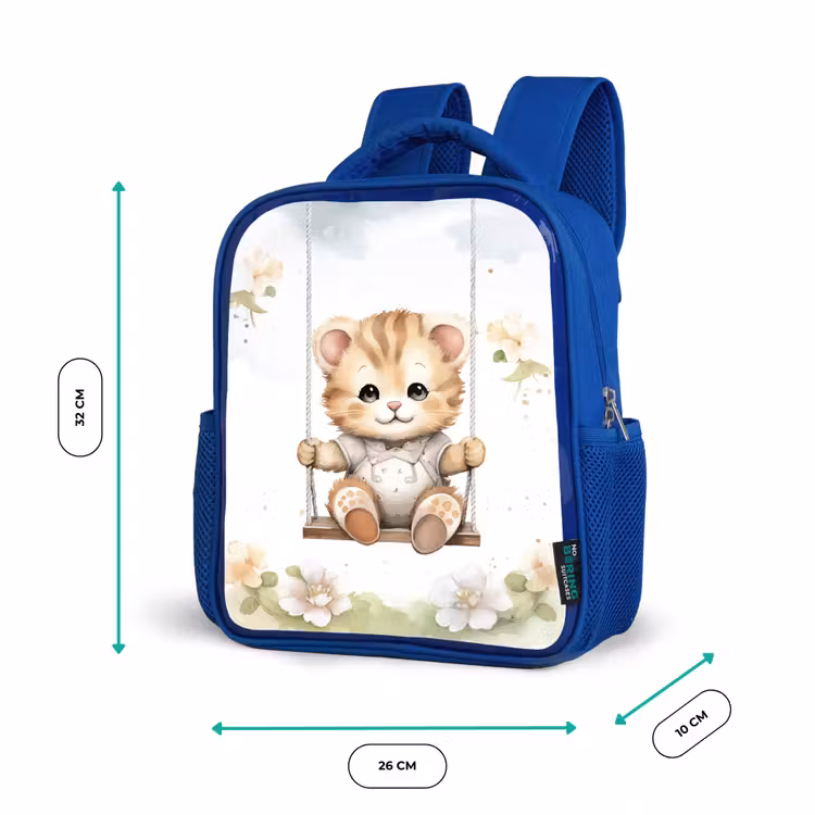 Kinderrucksack - Blau - Katze - Baby - Tier - Kinder — 6
