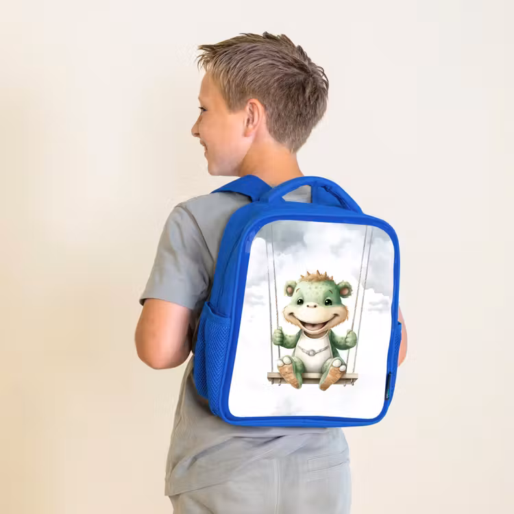 Kinderrucksack - Blau - Drache - Tierbaby - Kinder — 2