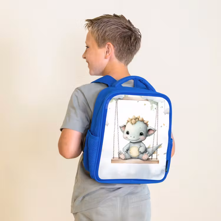 Kinderrucksack - Blau - Drache - Tierbaby - Kinder — 2