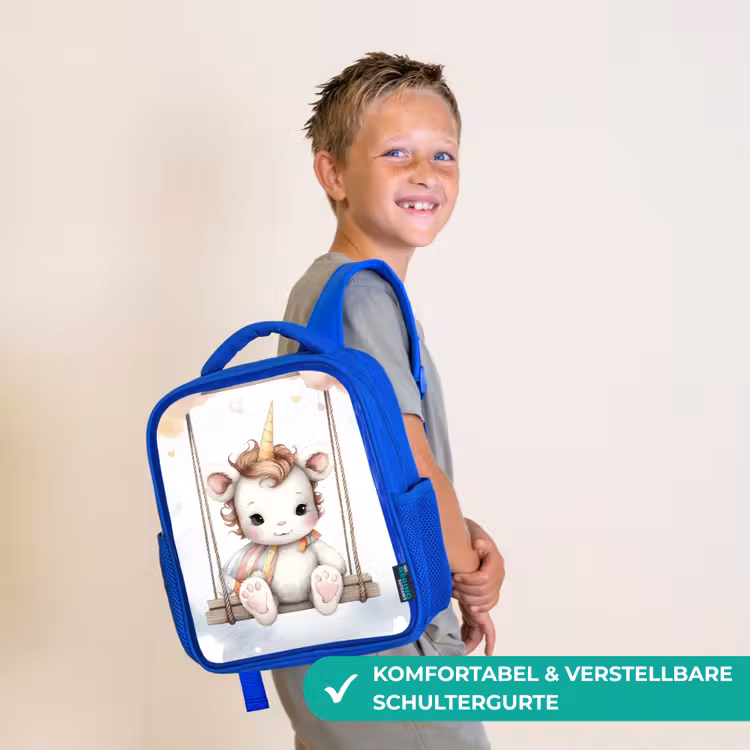 Kinderrucksack - Blau - Einhorn - Tier - Kinder - Einhorn — 5