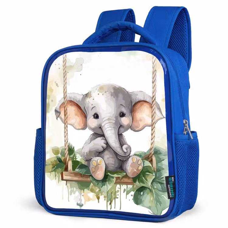 Kinderrucksack - Blau - Elefant - Tier - Kinder - Dschungel — 7