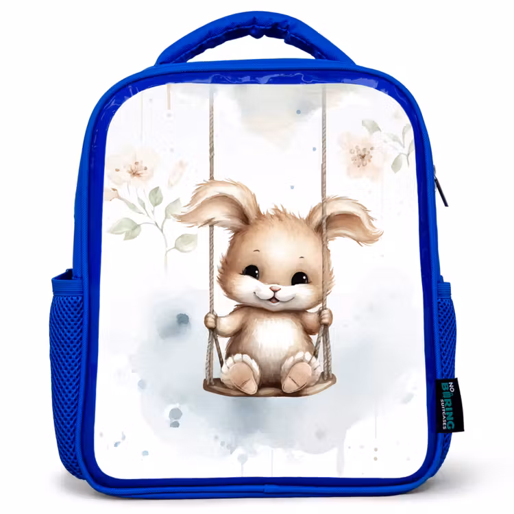 Kinderrucksack - Blau - Kaninchen - Babytier - Kinder — 1