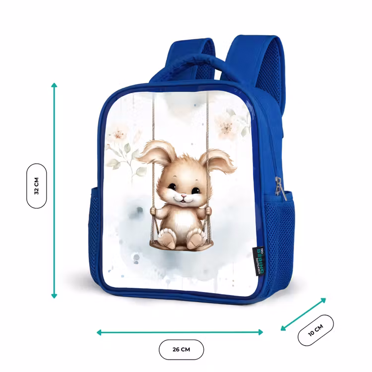 Kinderrucksack - Blau - Kaninchen - Babytier - Kinder — 6